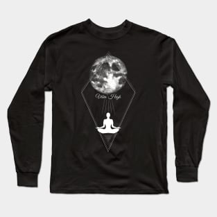 Vibin' High Moon Meditation Long Sleeve T-Shirt